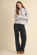 Load image into Gallery viewer, Striped Sweater Cardigan - Grey