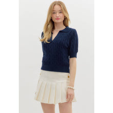 Load image into Gallery viewer, STYLE USA - Solid sweater cable knit top