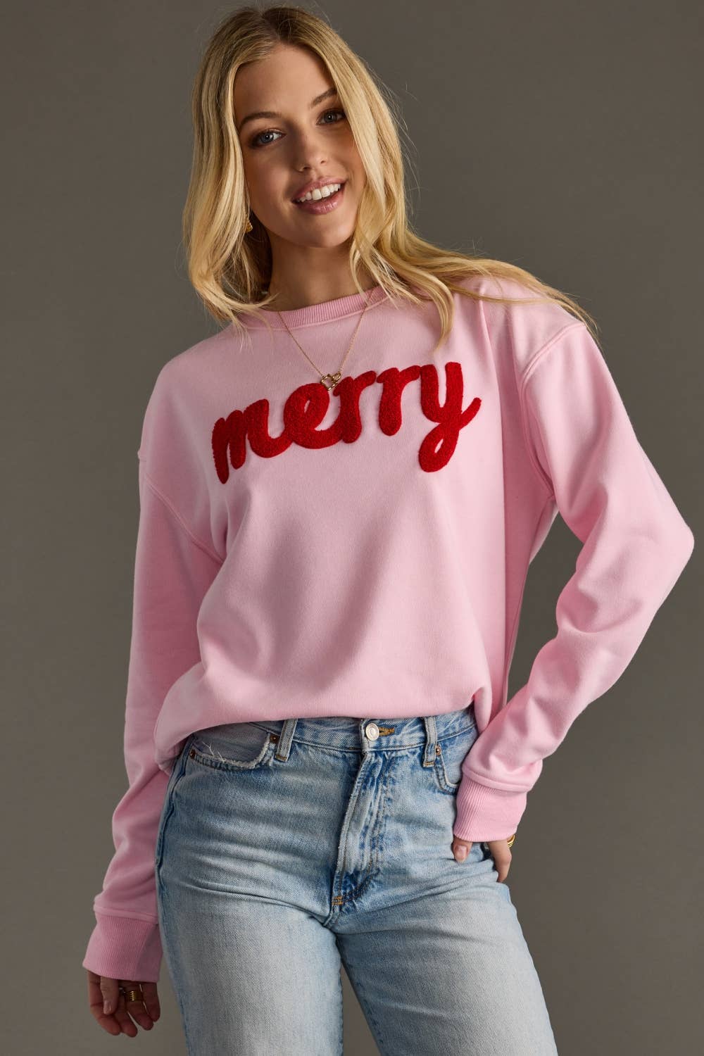 Panache Apparel Co. - Pink Merry Sweatshirt