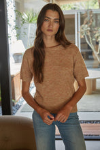 Load image into Gallery viewer, By Together - W2593 | Knit Sweater Polyester Nylon Round Neck Short Sleeve