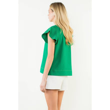 Load image into Gallery viewer, Stitched V-Neck Short Sleeve Top