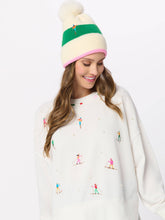 Load image into Gallery viewer, Shiraleah - ASST/8 SKIERS WITH PEARLS RELAXED SWEATSHIRTS, IVORY