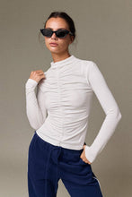 Load image into Gallery viewer, Ruched Mock Neck Top