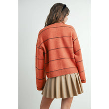 Load image into Gallery viewer, BUTTERMELON - Button Front Striped Cardigan - BMC7580