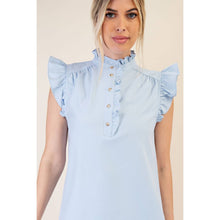 Load image into Gallery viewer, STYLE USA - Sleeveless Ruffle Top