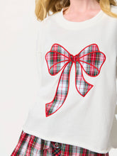 Load image into Gallery viewer, Tartan Bow Sweatshirt