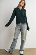 Load image into Gallery viewer, BUTTERMELON - Long Sleeve Buttoned Cropped Cardigan - BMC7906