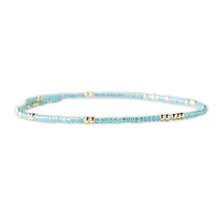 Load image into Gallery viewer, Lenny &amp; Eva - Confetti Beaded Bangle-Turquoise, Stacking Bracelets