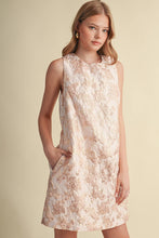 Load image into Gallery viewer, Metallic Floral Shift Dress