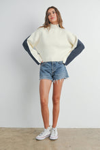 Load image into Gallery viewer, Two-Toned Turtleneck Sweater