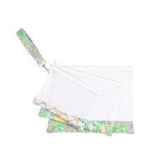 Load image into Gallery viewer, Lilly Pulitzer - Carryall Trio Pouch Set, Lime Feeling Good