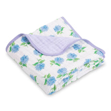 Load image into Gallery viewer, You Had Me At Hydrangea Baby Toddler Muslin Quilt