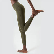 Load image into Gallery viewer, Sodalemon - Women Wave Design Yoga Sport Solid Color Fitness Leggings
