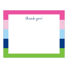Load image into Gallery viewer, Donovan Designs - Rugby Stripe Flat Thank You Notes