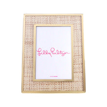 Load image into Gallery viewer, Lilly Pulitzer - Medium Picture Frame, Raffia Mat