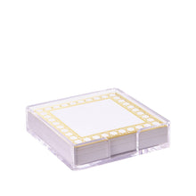Load image into Gallery viewer, Lilly Pulitzer - Acrylic Note Set, Gold Caning